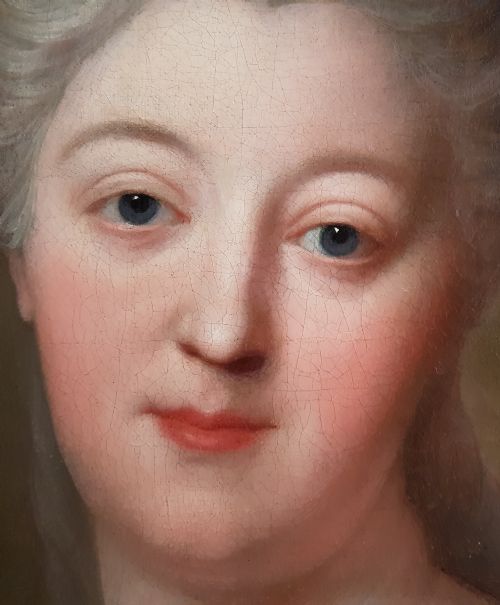 PORTRAIT OF A LADY AS CLEOPATRA DISSOLVING THE PEARL C1755 ATTRIBUTED TO MARIANNE LOIR C1715 1769 - ADDITIONAL PHOTO 6