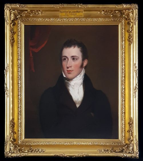 portrait of sir james wigram vice chancellor 17931866 c1818 thomas barber 17681843 - CATEGORY: ANTIQUE ART - DATED 19TH CENTURY