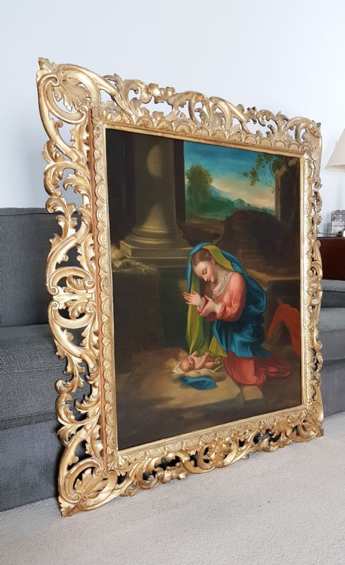 ADORATION OF THE CHILD 19TH CENTURY AFTER ANTONIO DA CORREGGIO C14901534 - ADDITIONAL PHOTO 1