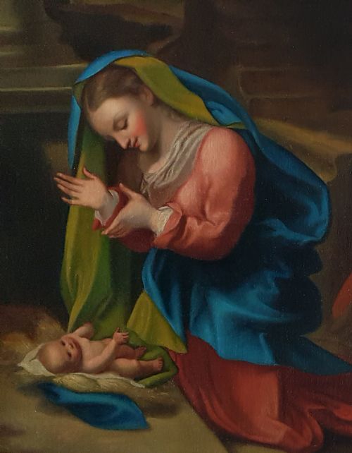 ADORATION OF THE CHILD 19TH CENTURY AFTER ANTONIO DA CORREGGIO C14901534 - ADDITIONAL PHOTO 3