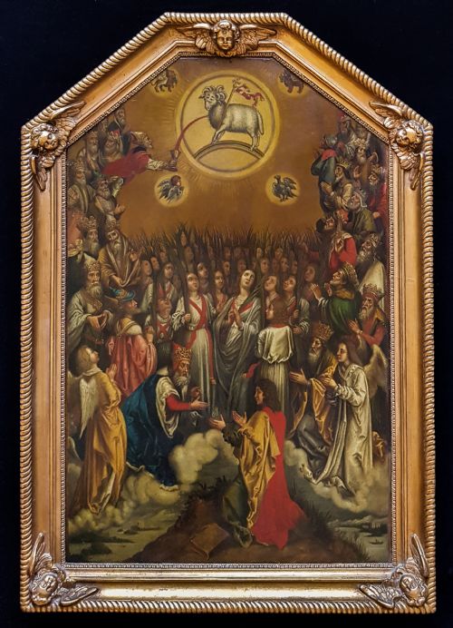 the adoration of the lamb 19th century after albrecht drer 14711528 - CATEGORY: ANTIQUE ART - DATED 19TH CENTURY