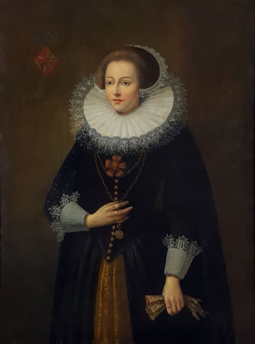 PORTRAIT OF A LADY C1620 DUTCH SCHOOL OIL ON PANEL - ADDITIONAL PHOTO 1