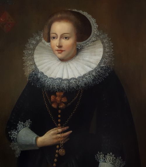 PORTRAIT OF A LADY C1620 DUTCH SCHOOL OIL ON PANEL - ADDITIONAL PHOTO 3