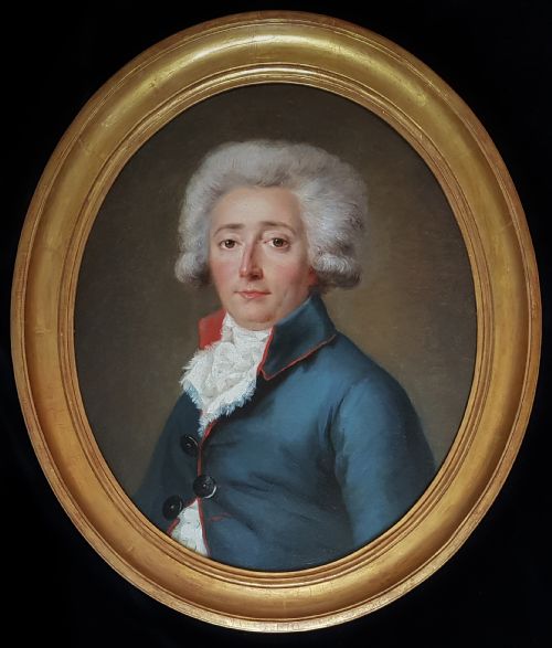 portrait of a gentleman c1788 circle of antoine vestier 17401824 - CATEGORY: ANTIQUE ART - DATED 18TH CENTURY