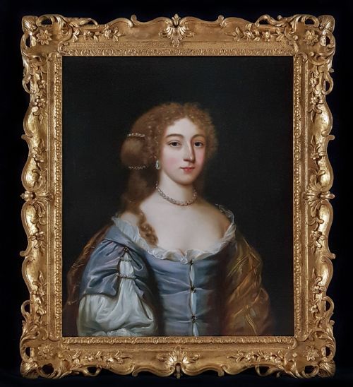 portrait of the honourable mrs henry arundell c1660 circle of john michael wright 16171694 - CATEGORY: ANTIQUE ART - DATED 17TH CENTURY