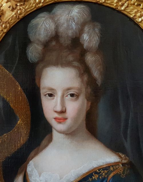PORTRAIT OF A LADY AS MINERVA C1700 CIRCLE OF FRANOIS DE TROY 16451730 - ADDITIONAL PHOTO 3