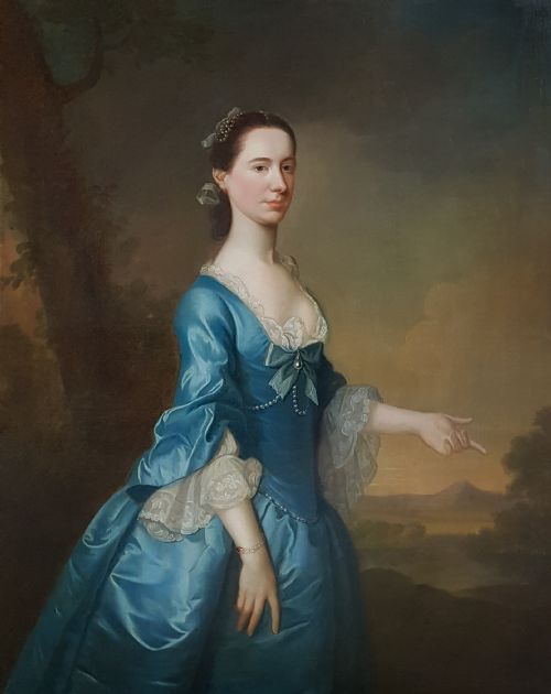 PORTRAIT OF HANNAH MARIA OFFLEY SIGNED DATED 1757 JOSEPH SAMUEL WEBSTER 1796 - ADDITIONAL PHOTO 1
