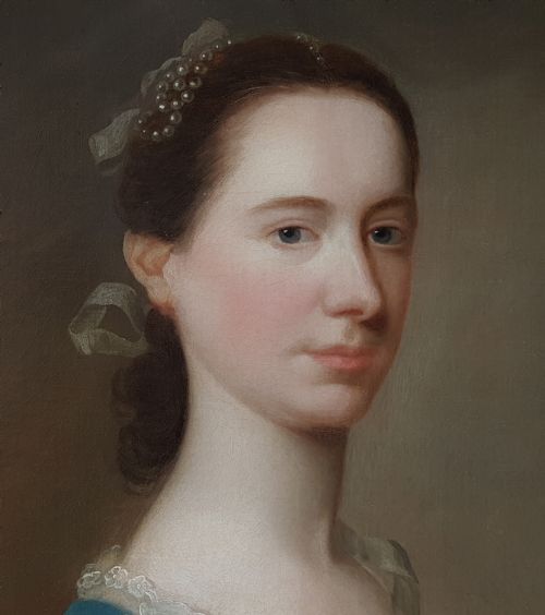 PORTRAIT OF HANNAH MARIA OFFLEY SIGNED DATED 1757 JOSEPH SAMUEL WEBSTER 1796 - ADDITIONAL PHOTO 5