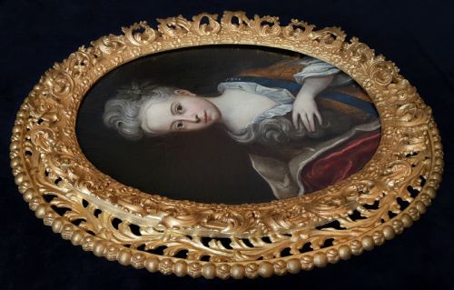PORTRAIT OF A LADY C1700 CIRCLE JEANBAPTISTE VAN LOO 16841745 - ADDITIONAL PHOTO 1