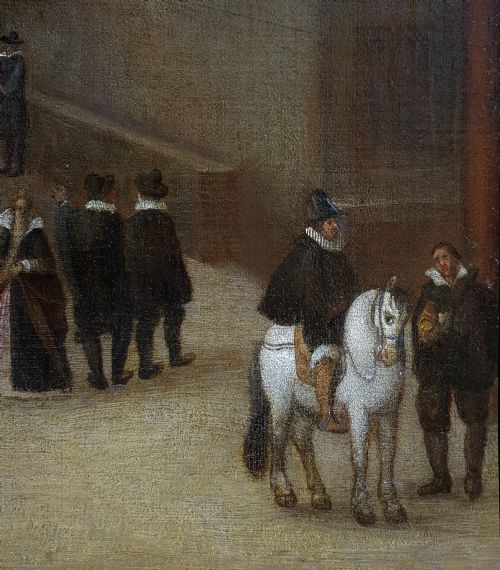 THE PALAZZO VECCHIO AND PIAZZALE DEGLI UFFIZI C1590 CIRCLE OF SEBASTIAEN VRANCX 1573781647 - ADDITIONAL PHOTO 2
