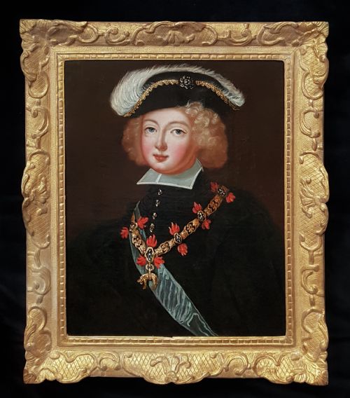 portrait of philip v of spain c1725 after hyacinth rigaud 16591743 - CATEGORY: ANTIQUE ART - DATED 18TH CENTURY