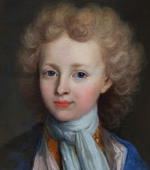 2 PORTRAITS OF YOUNG GENTLEMAN C1710 CIRCLE OF ROBERT LEVRACTOURNIERES 16671752 - ADDITIONAL PHOTO 3