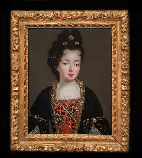 portrait of louise franoise duchess of bourbon c1690 circle of pierre gobert 16621744 - CATEGORY: ANTIQUE ART - DATED 17TH CENTURY