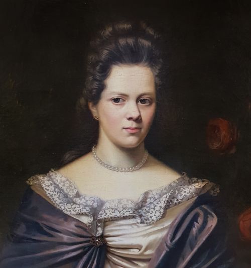 PORTRAIT OF HENRICA VAN ECK 1686 SIGNED GERRIT ALBERTS 16631757 - ADDITIONAL PHOTO 3