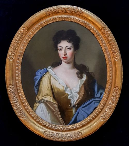 portrait of a lady c1690 circle of godfrey kneller 16461723 - CATEGORY: ANTIQUE ART - DATED 17TH CENTURY