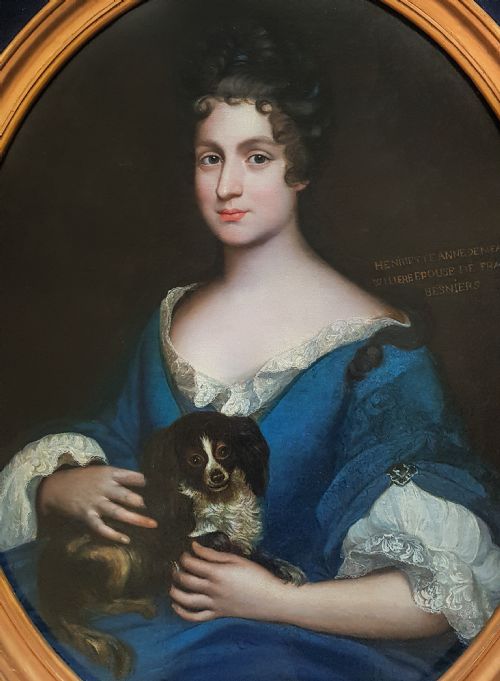 PORTRAIT OF HENRIETTE DE MEAUX DE VALLIERE C1685 CIRCLE OF FRANCOIS DE TROY 16451730 - ADDITIONAL PHOTO 1