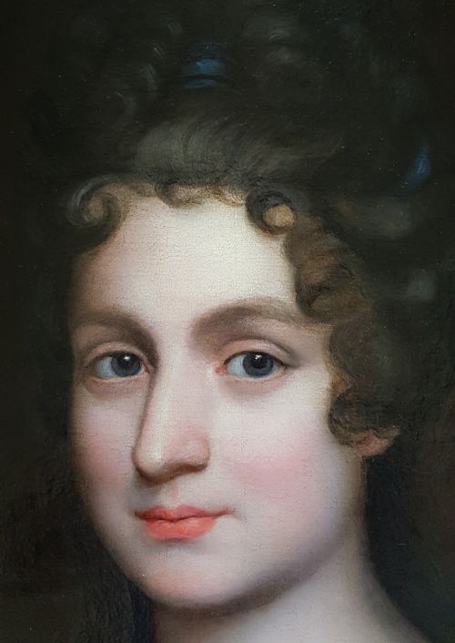 PORTRAIT OF HENRIETTE DE MEAUX DE VALLIERE C1685 CIRCLE OF FRANCOIS DE TROY 16451730 - ADDITIONAL PHOTO 2