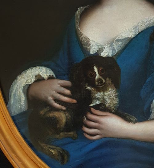 PORTRAIT OF HENRIETTE DE MEAUX DE VALLIERE C1685 CIRCLE OF FRANCOIS DE TROY 16451730 - ADDITIONAL PHOTO 3