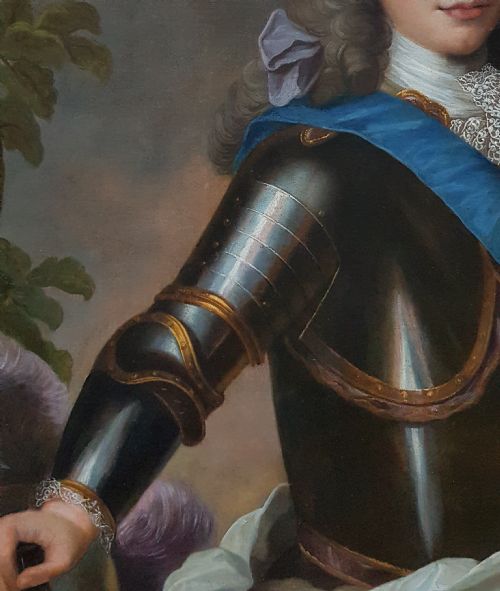 PORTRAIT OF LOUIS FRANOIS DE BOURBON PRINCE OF CONTI C1727 STUDIO OF PIERRE GOBERT 16621744 - ADDITIONAL PHOTO 4