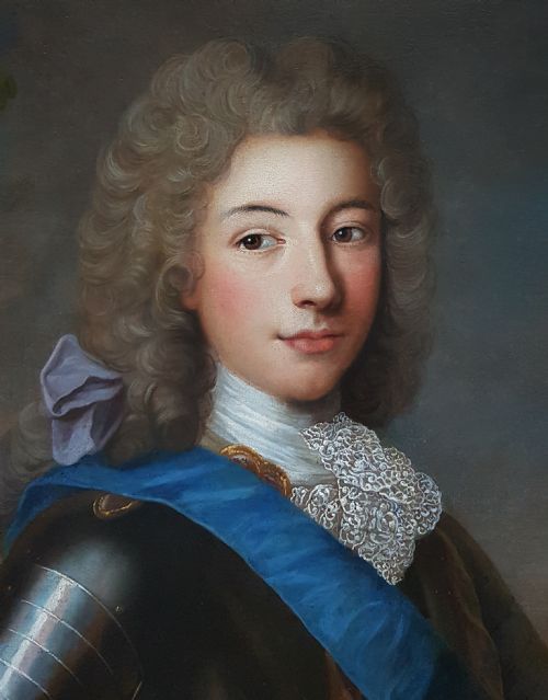 PORTRAIT OF LOUIS FRANOIS DE BOURBON PRINCE OF CONTI C1727 STUDIO OF PIERRE GOBERT 16621744 - ADDITIONAL PHOTO 5
