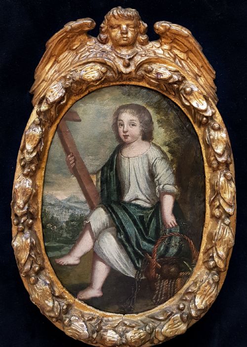 christ as a child 17th century follower of orazio samacchini 15321577 - CATEGORY: ANTIQUE ART - DATED 17TH CENTURY