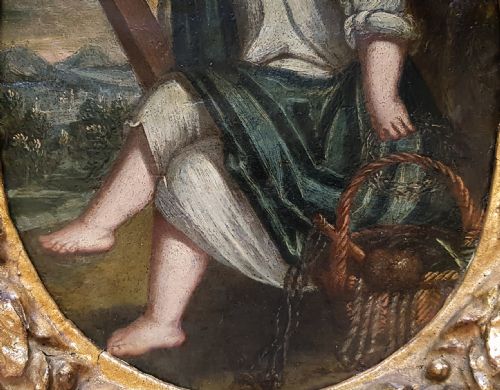 CHRIST AS A CHILD 17TH CENTURY FOLLOWER OF ORAZIO SAMACCHINI 15321577 - ADDITIONAL PHOTO 3