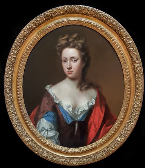 portrait of a lady of the graves family c1695 attributed to thomas murray 16631734 - CATEGORY: ANTIQUE ART - DATED 17TH CENTURY
