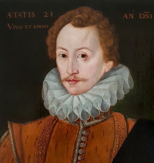 fig 2. Portrait of a Gentleman, possibly George Peele (c.1557-c.1596) c.1580; 16th Century English School