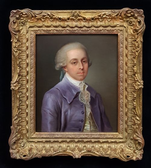portrait of a gentleman c1780 circle of antoine vestier 17401824 - CATEGORY: ANTIQUE ART - DATED 18TH CENTURY