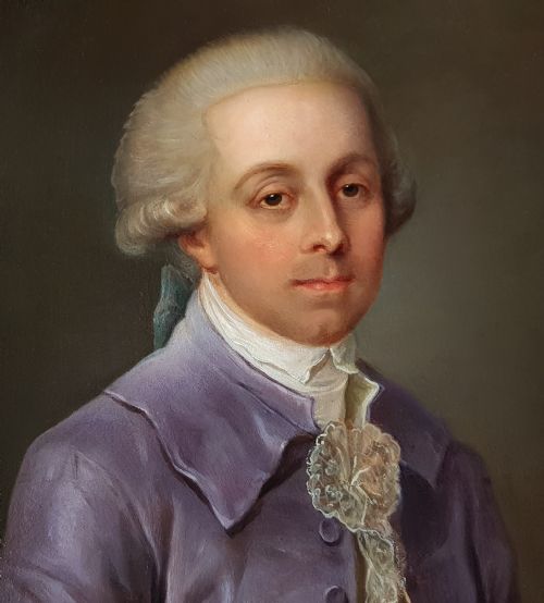 PORTRAIT OF A GENTLEMAN C1780 CIRCLE OF ANTOINE VESTIER 17401824 - ADDITIONAL PHOTO 2