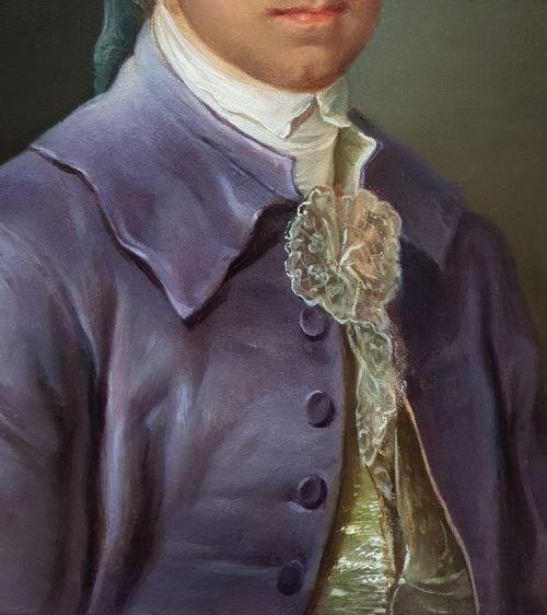 PORTRAIT OF A GENTLEMAN C1780 CIRCLE OF ANTOINE VESTIER 17401824 - ADDITIONAL PHOTO 3