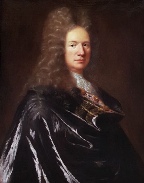 PORTRAIT OF A GENTLEMAN C1715 CIRCLE OF HYACINTH RIGAUD 16591743 - ADDITIONAL PHOTO 1