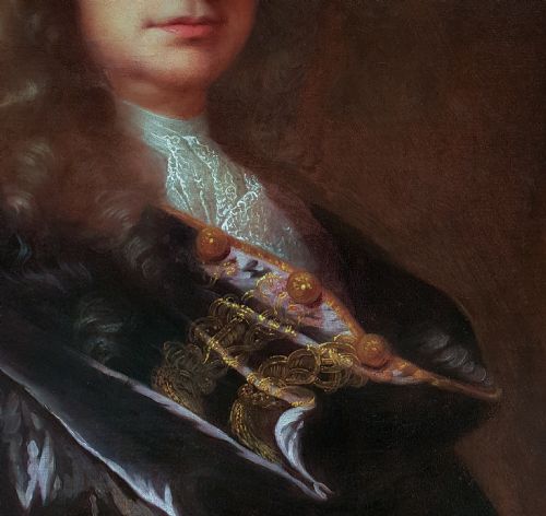 PORTRAIT OF A GENTLEMAN C1715 CIRCLE OF HYACINTH RIGAUD 16591743 - ADDITIONAL PHOTO 3