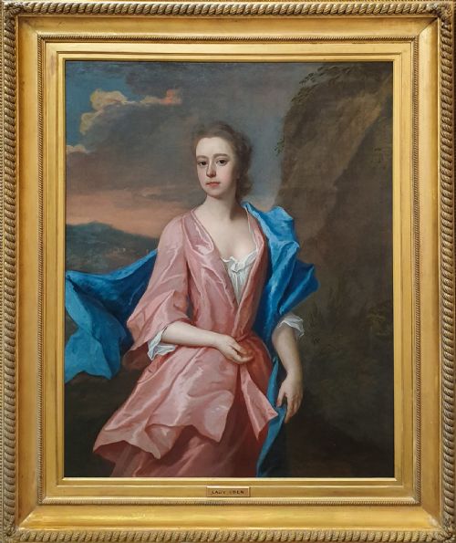 portrait of mary davison lady eden c17101794 c1725 studio of michael dahl 16591743 - CATEGORY: ANTIQUE ART - DATED 18TH CENTURY