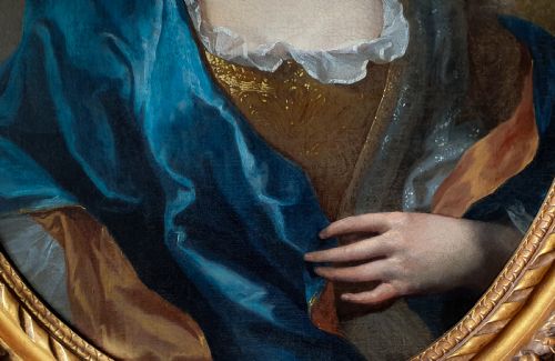 PORTRAIT OF A LADY C1700 CIRCLE OF FRANOIS DE TROY 16451730 - ADDITIONAL PHOTO 4