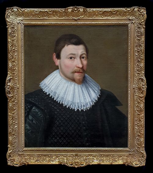 portrait of william ramsden 15581623 c1620 circle of daniel mytens c1590c1648 - CATEGORY: ANTIQUE ART - DATED 17TH CENTURY