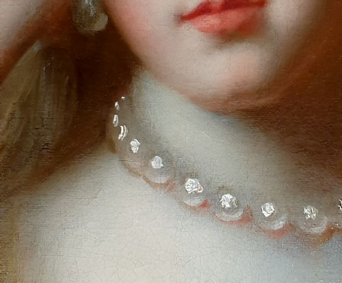 PORTRAIT OF A LADY IN A BLUE DRESS C1665 JOHN MICHAEL WRIGHT 16171694 - ADDITIONAL PHOTO 6