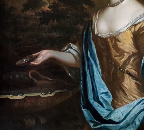 PORTRAIT OF CATHERINE LADY PERCEVAL 16371679 C1661 STUDIO OF SIR PETER LELY 1618 1680 - ADDITIONAL PHOTO 5