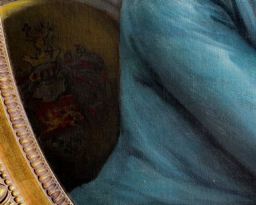 PORTRAIT OF A GENTLEMAN WITH AN EARLY GUITAR C1795 CIRCLE OF ANTOINE VESTIER 17401824 - ADDITIONAL PHOTO 3