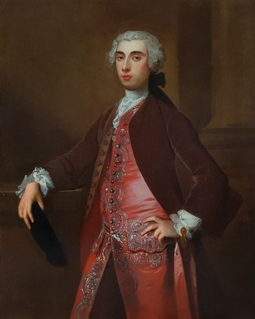 PORTRAIT OF A GENTLEMAN C1740 STUDIO OR CIRCLE OF ALLAN RAMSAY 17131784 AND JOSEPH VAN AKEN C16991749 - ADDITIONAL PHOTO 2