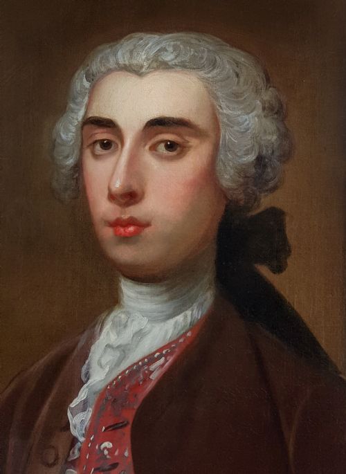 PORTRAIT OF A GENTLEMAN C1740 STUDIO OR CIRCLE OF ALLAN RAMSAY 17131784 AND JOSEPH VAN AKEN C16991749 - ADDITIONAL PHOTO 4