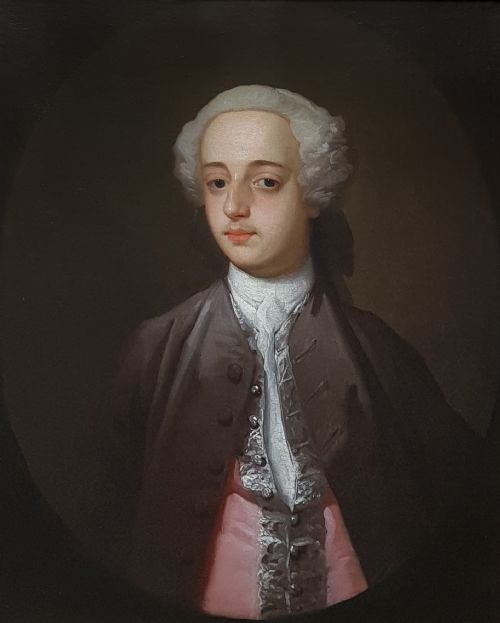 portrait of henry harrington c1755 circle of william hogarth 1697 1764 - CATEGORY: ANTIQUE ART - DATED 18TH CENTURY