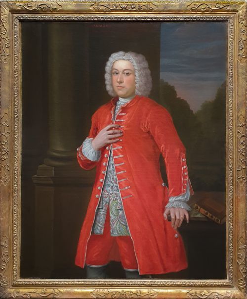 portrait of hammond crosse 17031785 circa 1744 attributed to bartholomew dandridge 1691c1754 - CATEGORY: ANTIQUE ART - DATED 18TH CENTURY