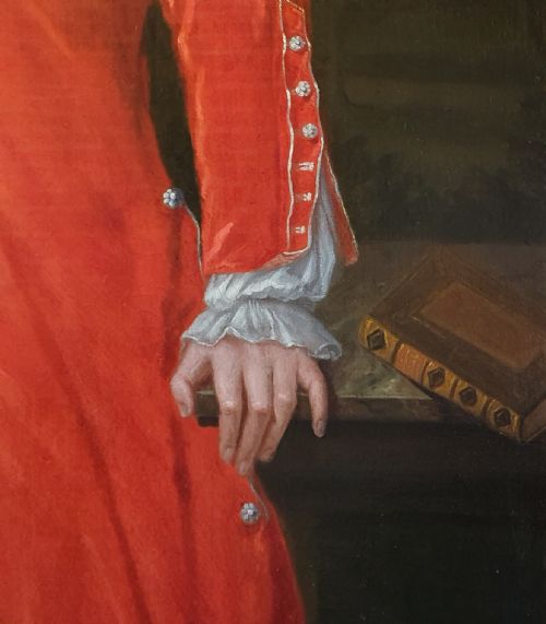 PORTRAIT OF HAMMOND CROSSE 17031785 CIRCA 1744 ATTRIBUTED TO BARTHOLOMEW DANDRIDGE 1691C1754 - ADDITIONAL PHOTO 5