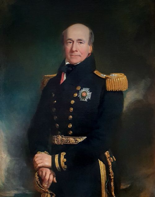 PORTRAIT OF VICE ADMIRAL SIR JOHN CHAMBERS WHITE C17701845 DATED 1840 SIGNED GEORGE PATTEN 18011865 - ADDITIONAL PHOTO 1