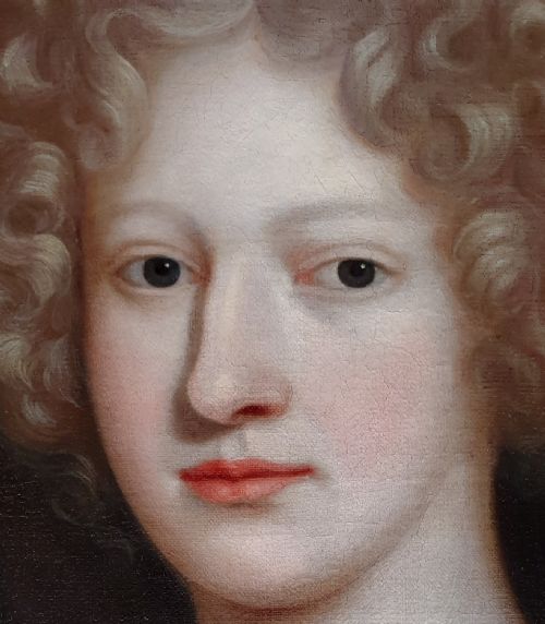 PORTRAIT OF A LADY C1675 CIRCLE OF HENRI GASCARS 16351701 ANTIQUE OIL PAINTING - ADDITIONAL PHOTO 4