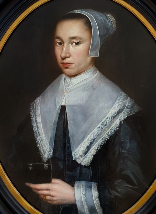 PORTRAIT OF A LADY C16451650 ATTRIBUTED TO DIRCK DIRCKSZ VAN SANTVOORT C1609C1680 - ADDITIONAL PHOTO 1