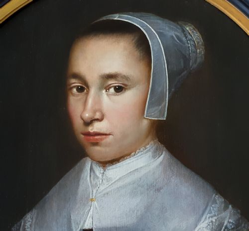 PORTRAIT OF A LADY C16451650 ATTRIBUTED TO DIRCK DIRCKSZ VAN SANTVOORT C1609C1680 - ADDITIONAL PHOTO 2