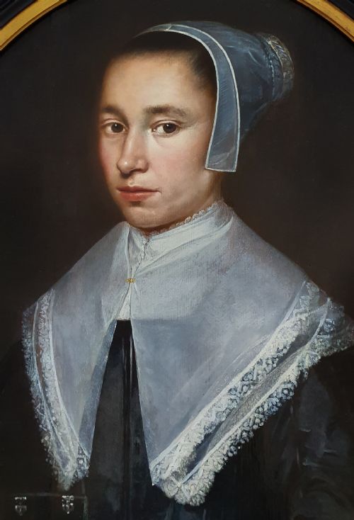 PORTRAIT OF A LADY C16451650 ATTRIBUTED TO DIRCK DIRCKSZ VAN SANTVOORT C1609C1680 - ADDITIONAL PHOTO 3