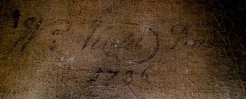 DATED 1736 PORTRAIT OF A LADY WITH DOVE SIGNED BY WILLEM VERELST C17041752 - ADDITIONAL PHOTO 7